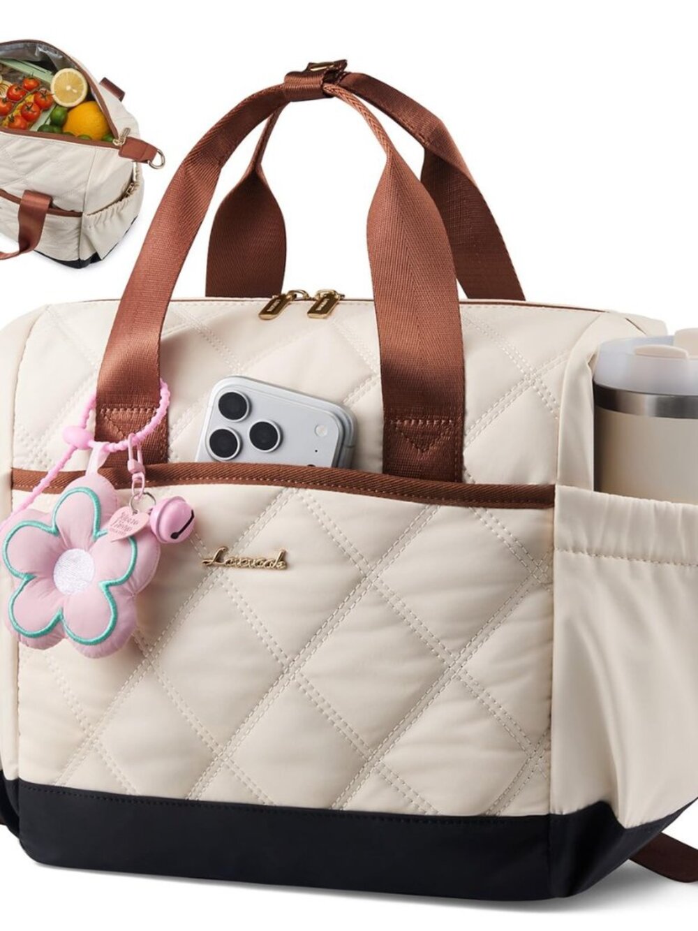Insulated Lunch Bag Women, Adult Lunch Box for Women Work, Large Leakproof
